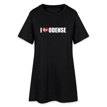 I love Odense Denmark - Women’s T-Shirt Dress - black - Front