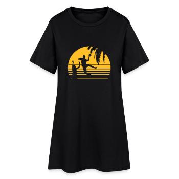 SUNSET BEACH HANDBALL - Robe T-shirt Femme - noir - Devant