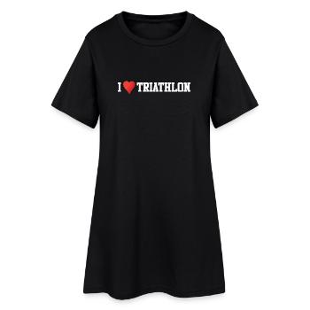 I Love Triathlon - Women’s T-Shirt Dress - black - Front