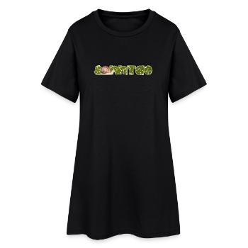 Escargot du dimanche - Robe T-shirt Femme - noir - Devant