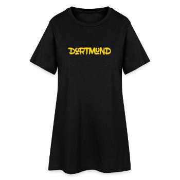 Dortmund - Ruhrpott - NRW - Zeche - Zollverein - Frauen T-Shirt-Kleid - Schwarz - Vorne