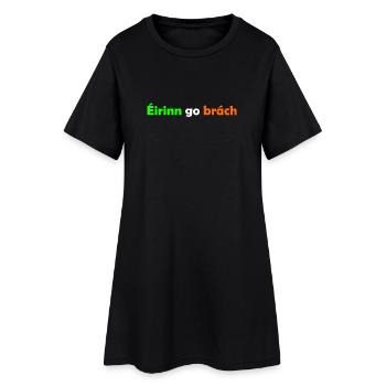 Eirin go brach - Frauen T-Shirt-Kleid - Schwarz - Vorne