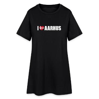 I love Aarhus Denmark - Women’s T-Shirt Dress - black - Front