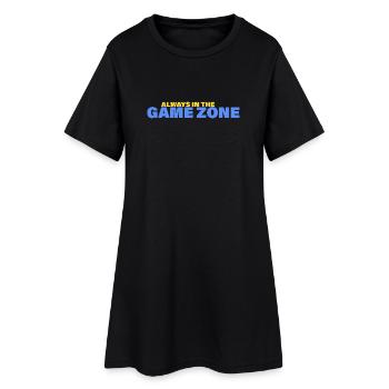 ZONE DE JEU - Robe T-shirt Femme - noir - Devant