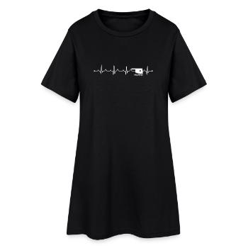 Art de voyage minimaliste Missouri State Heart - Robe T-shirt Femme - noir - Devant