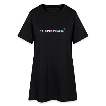 Yo ! Épicé. | Style rétro de l’an 2000 - Robe T-shirt Femme - noir - Devant