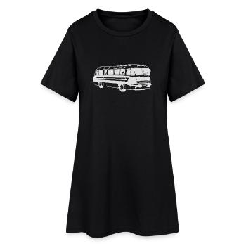 Ikarus 55 Bus Omnibus - Frauen T-Shirt-Kleid - Schwarz - Vorne