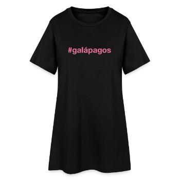 Île Galápagos - Robe T-shirt Femme - noir - Devant