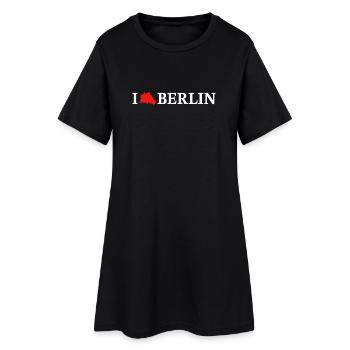 I love Berlin - Frauen T-Shirt-Kleid - Schwarz - Vorne