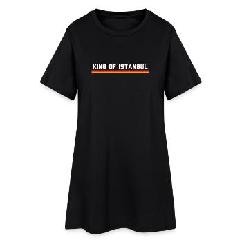 Aslan Istanbul - Robe T-shirt Femme - noir - Devant
