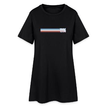 Café Vintage 30 Ans Trentaine Fête 1996 - Robe T-shirt Femme - noir - Devant