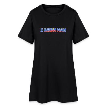 I Rhum Man Réunion -Humour - Robe T-shirt Femme - noir - Devant