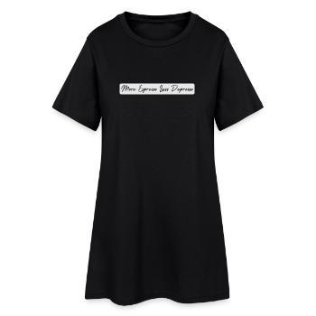 esspresso - Robe T-shirt Femme - noir - Devant