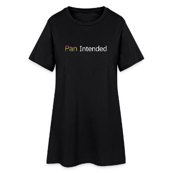 Pan Intended – Chemise subtile de la fierté pansexuelle - Robe T-shirt Femme - noir - Devant