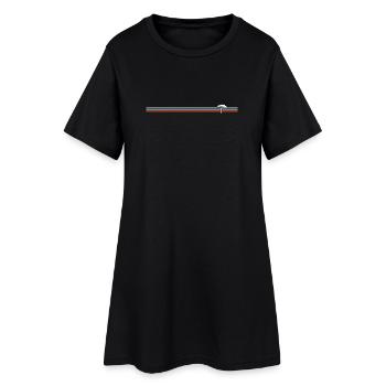 Arbre rétro vintage - Robe T-shirt Femme - noir - Devant
