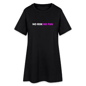 No Risk  - Robe T-shirt Femme - noir - Devant
