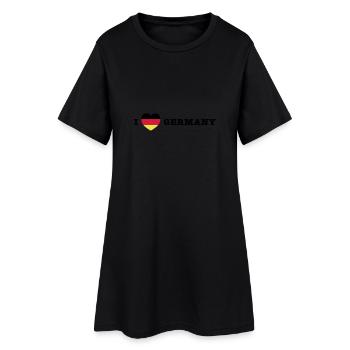 germany deutschland - Frauen T-Shirt-Kleid - Schwarz - Vorne