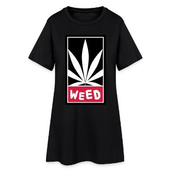 Weed - Women’s T-Shirt Dress - black - Front