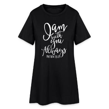 Toujours (sombre) - Robe T-shirt Femme - noir - Devant