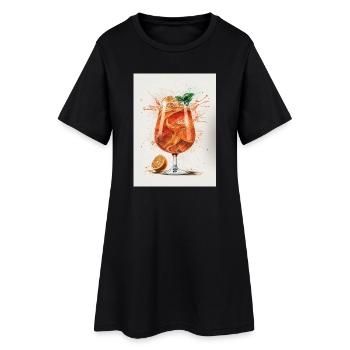 Sprizz Illustration - Robe T-shirt Femme - noir - Devant