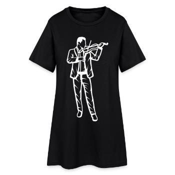 Violinist - Women’s T-Shirt Dress - black - Front
