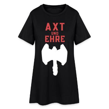 Axt und Ehre - Frauen T-Shirt-Kleid - Schwarz - Vorne