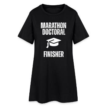 Marathon doctoral Finisher - Women’s T-Shirt Dress - black - Front