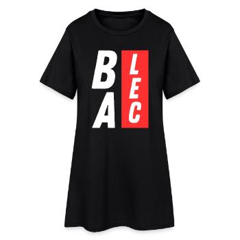 (Je M'EN) BALEC, humour décontracté - Robe T-shirt Femme - noir - Devant