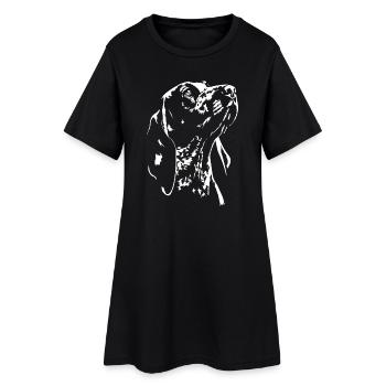 Bracco Italiano Silhouette Jagdhunde Wilsigns - Frauen T-Shirt-Kleid - Schwarz - Vorne