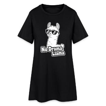 Lunettes de soleil No Drama Llama - Robe T-shirt Femme - noir - Devant