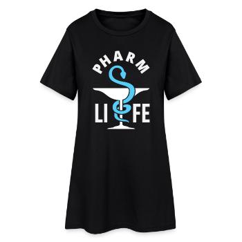 Apotheker Pharmazeutisch-technischer - Frauen T-Shirt-Kleid - Schwarz - Vorne