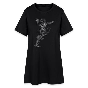 Œuvres propres de handball pour le handball féminin - Robe T-shirt Femme - noir - Devant