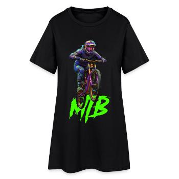 MTB Bike - Women’s T-Shirt Dress - black - Front