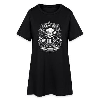 Gâtez le bouillon – je suis le seul chef - Robe T-shirt Femme - noir - Devant