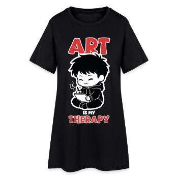 Professional Cloud Tester Manga Zen - Robe T-shirt Femme - noir - Devant