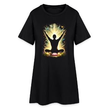 Méditation Conception de l’énergie de pleine conscience - Robe T-shirt Femme - noir - Devant
