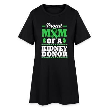 Don d’organes par don de rein - Robe T-shirt Femme - noir - Devant