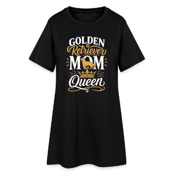 Reine maman Golden Retriever - Robe T-shirt Femme - noir - Devant
