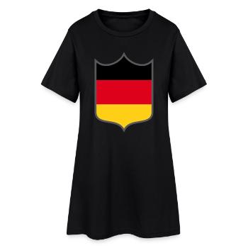 Blason du drapeau allemand - Robe T-shirt Femme - noir - Devant