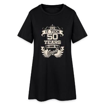 50 Years T-Shirt Geschenk Idee Weihnachten Lustig - Frauen T-Shirt-Kleid - Schwarz - Vorne