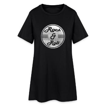 Rock & Roll - Women’s T-Shirt Dress - black - Front
