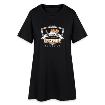 1. Geburtstag Geschenk Jahr lebende Legende - Frauen T-Shirt-Kleid - Schwarz - Vorne