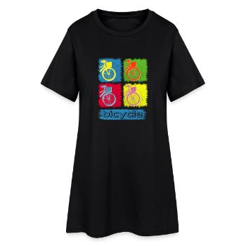 Bicycle Bike Bike Shirt - Robe T-shirt Femme - noir - Devant