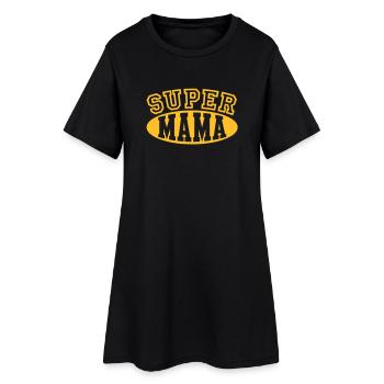 Super Mama - Women’s T-Shirt Dress - black - Front
