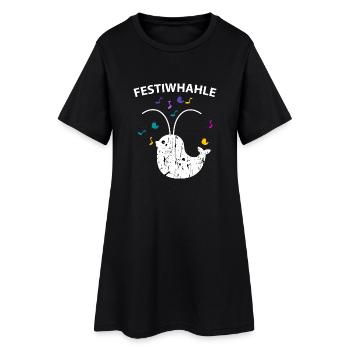 Festiwhale - Women’s T-Shirt Dress - black - Front