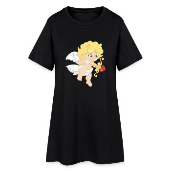 Cupidon - Robe T-shirt Femme - noir - Devant