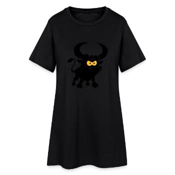 vl087b_stier_2c - Robe T-shirt Femme - noir - Devant