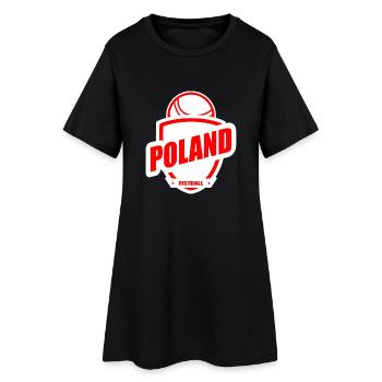 Cadeau Coupe du Monde Fistball Pologne par équipe - Robe T-shirt Femme - noir - Devant