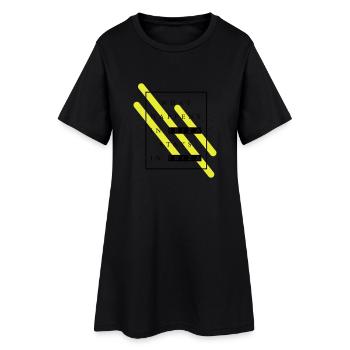 What happes in ibiza stays in ibiza - Frauen T-Shirt-Kleid - Schwarz - Vorne
