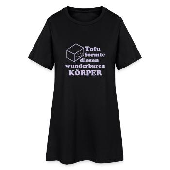 Tofu moulé ce corps merveilleux. - Robe T-shirt Femme - noir - Devant